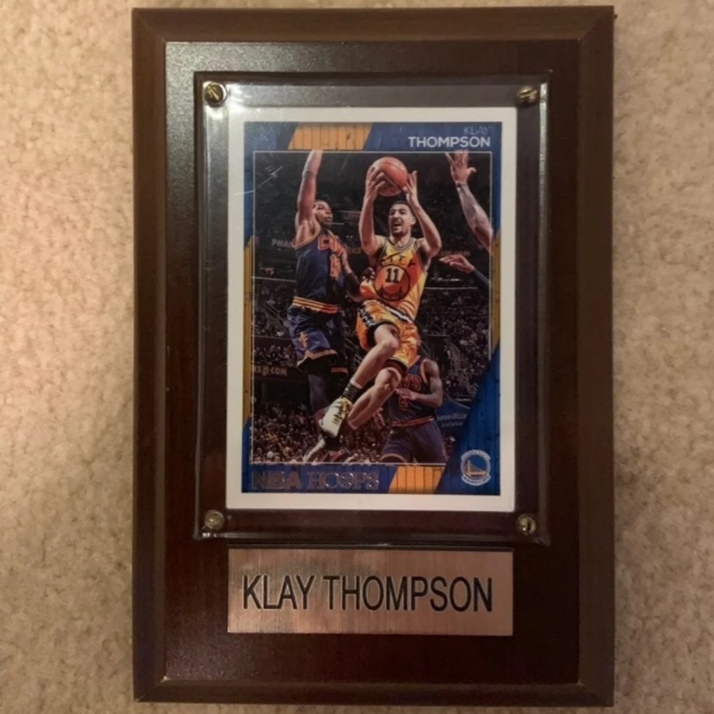 Klay Thompson Card Plaque